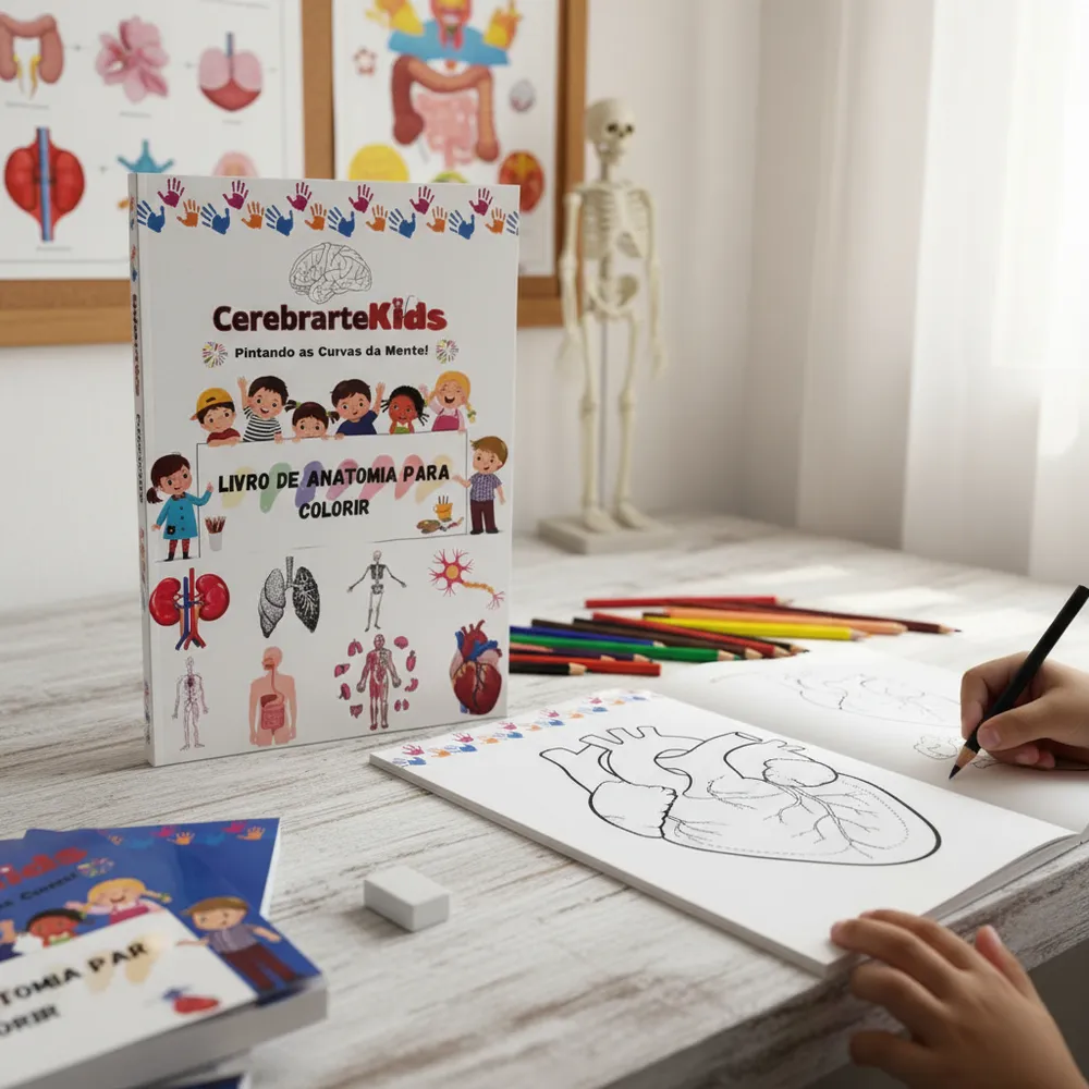 Cerebrartekids: Anatomia Para Colorir - Imagem 2
